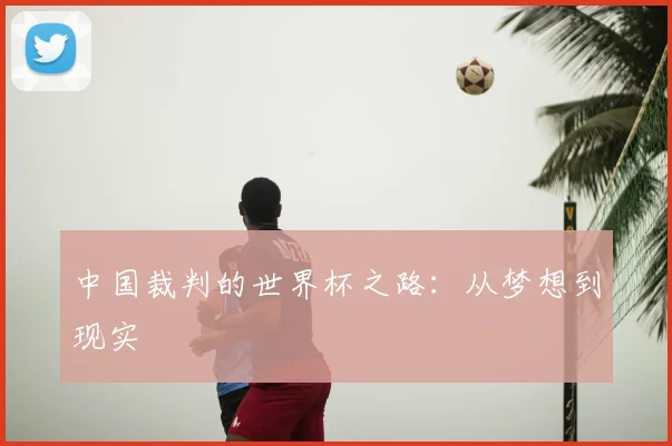 中国裁判的世界杯之路:从梦想到现实
